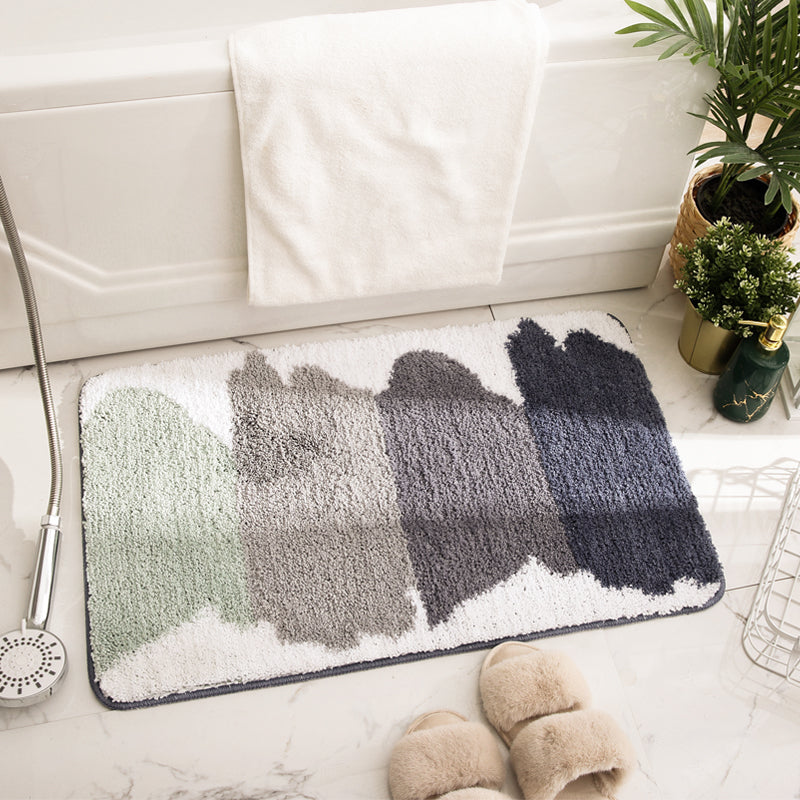 Bathroom Mats Non-Slip Rug Soft Bathroom Floor Mat for Entrance Green Bath Rug,Four Seasons