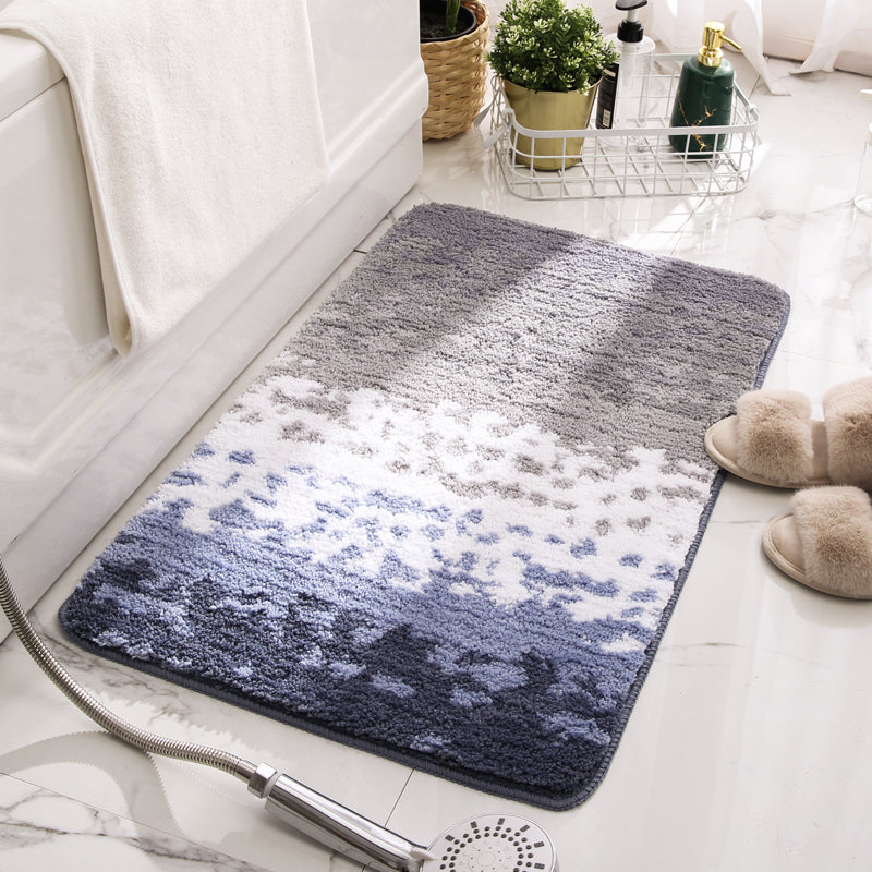Bathroom Mats Non-Slip Rug Soft Bathroom Floor Mat for Entrance Green Bath Rug,Blue
