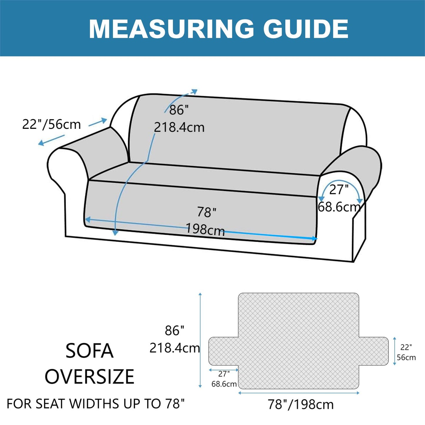 Sofa Slipcover Waterproof Couch Cover Non-Slip Sofa Cover for 1/2/3 Cushion Couch Seamless Whole Piece Fabric Furniture Protector for Pets Kids Children Dog Cat, Khaki