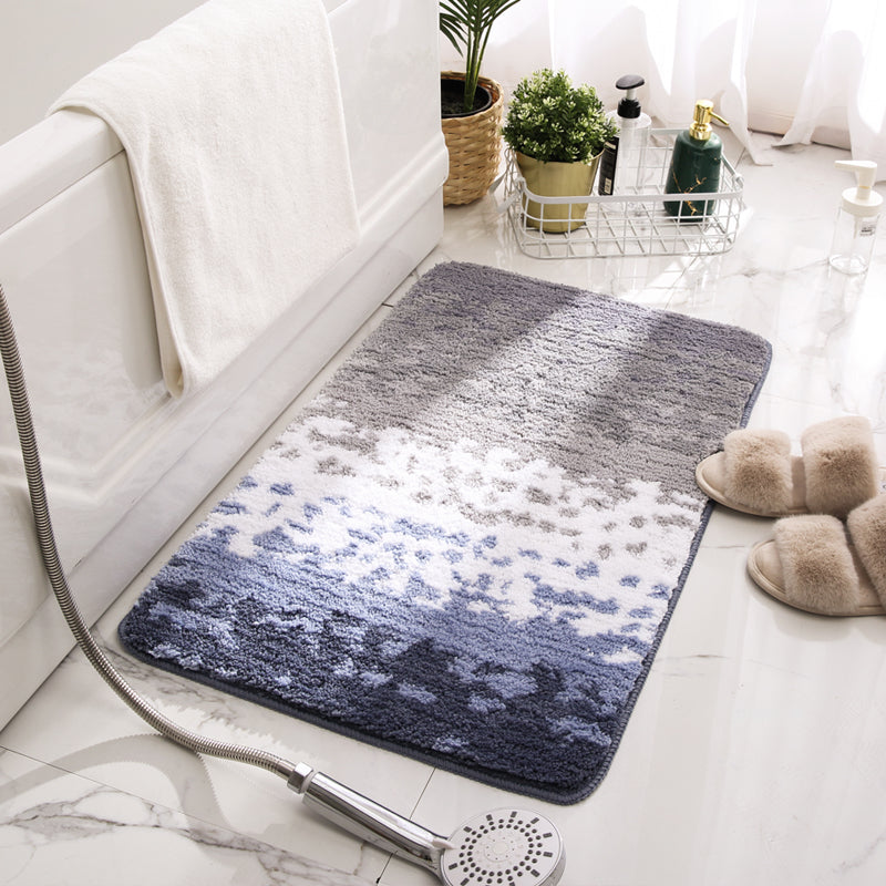 Bathroom Mats Non-Slip Rug Soft Bathroom Floor Mat for Entrance Green Bath Rug,Blue