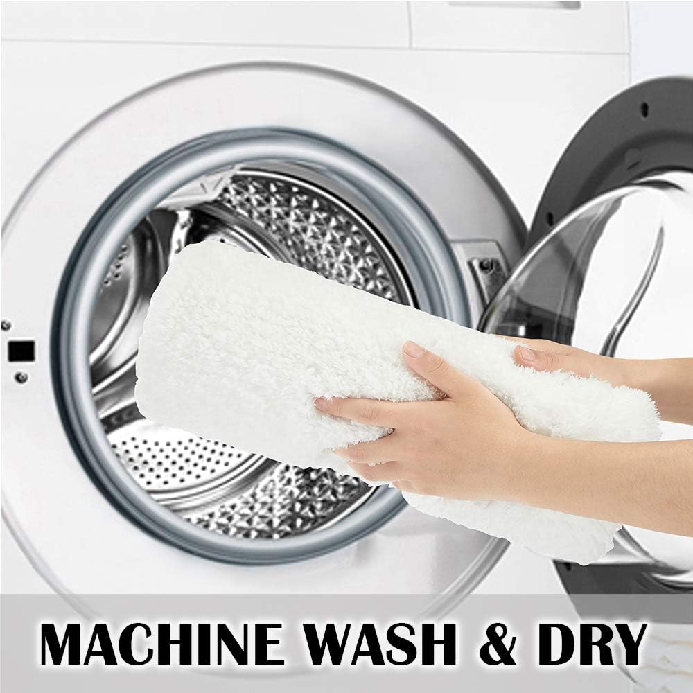 Bath Rug for Bathroom Non Slip Bathroom Mat Water Absorbent Soft Microfiber Shaggy Bathroom Rug Machine Washable Bath Mat,White