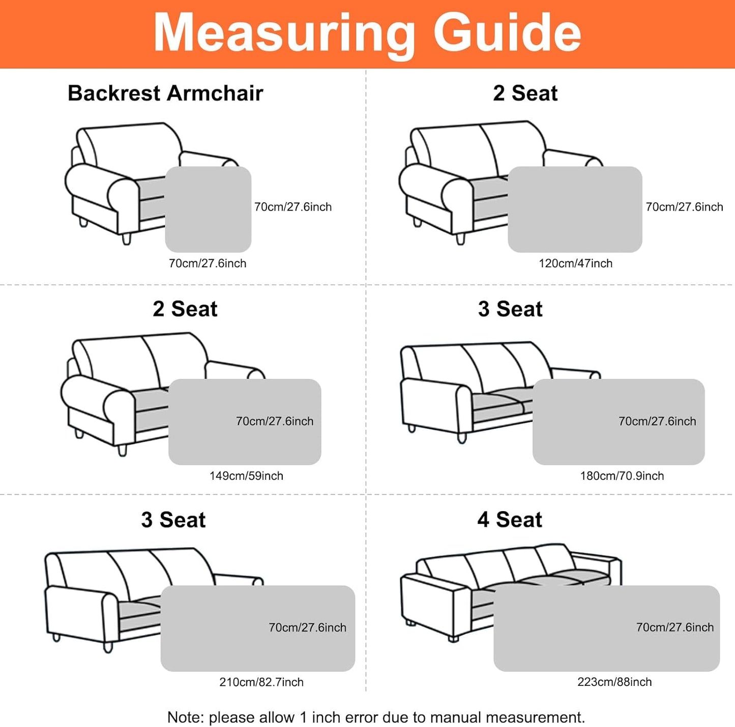 Couch Cover for Dogs Washable, Non Slip Fuzzy Pet Couch Covers for 3 Cushion Sofa Pet Friendly, Thick Soft Sofa Slipcovers Cushion Protector, Dark Grey