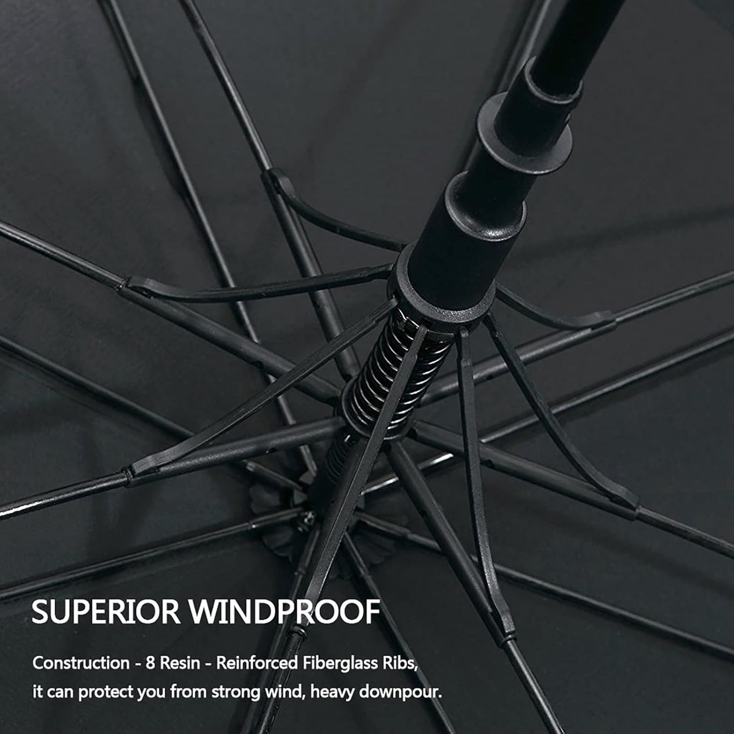 52 Inch Automatic Open Golf Umbrella Oversize Extra Large Double Canopy Vented Windproof Waterproof Stick Umbrellas
