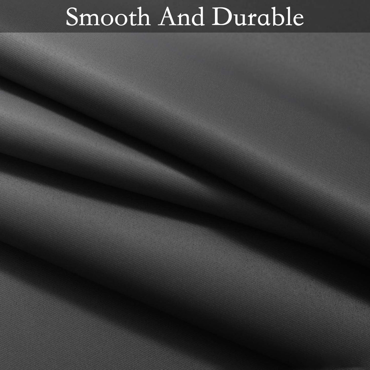 Ombre Room Darkening Curtains for Bedroom,  Light Blocking Thermal Insulated Grommet Window Curtain/Drapes for Living Room,2 Panels,Black&White