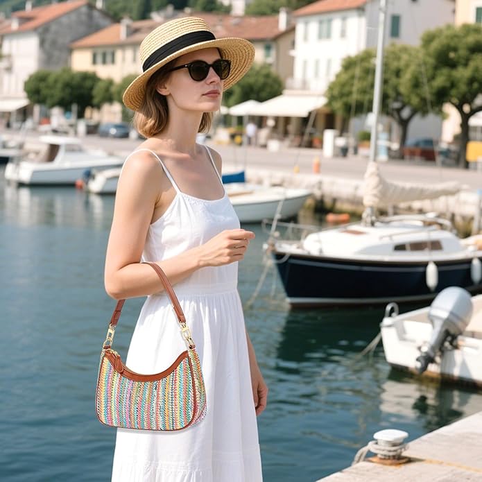 Shoulder Bag for Women Cute Hobo Purses and Handbags Retro Clutch Underarm Purse | Cute, Colorful
