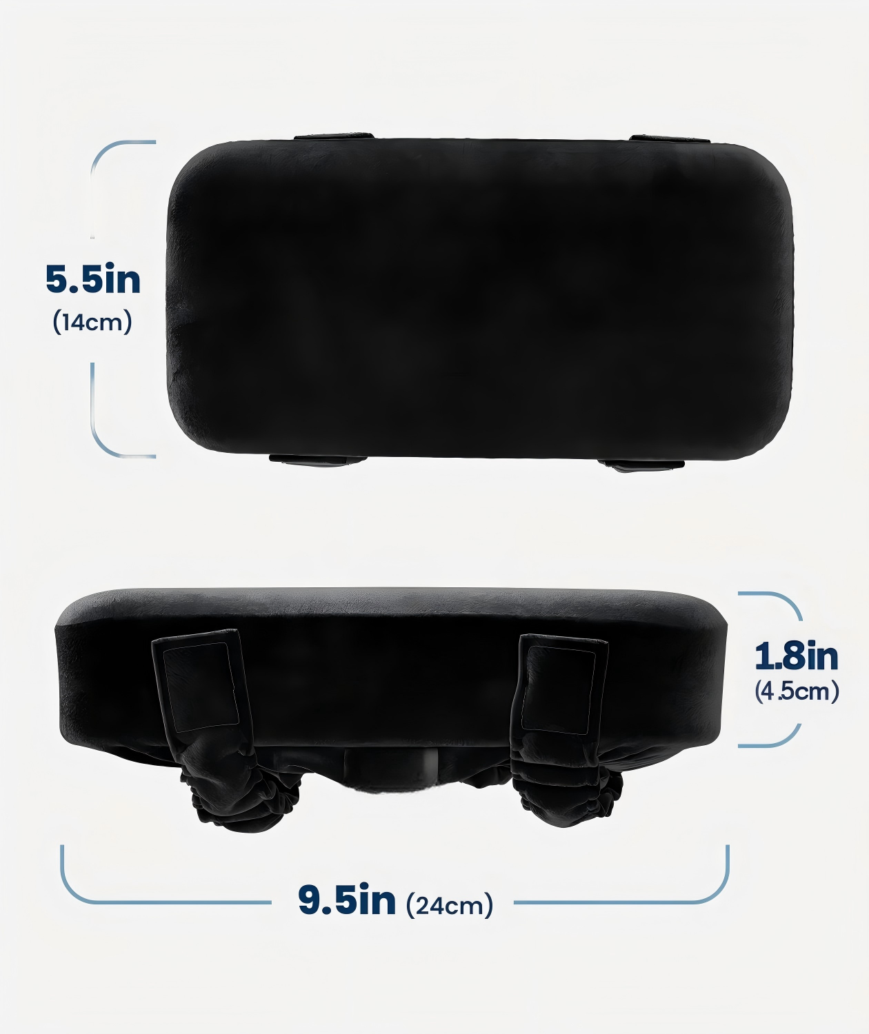 Office Chair & Wheelchair Arm Pads - Memory Foam ArmRest Covers, Arm Pillow Seat Cover Cushions & Protectors to Relieve Pressure for Elbows (Set of 2)
