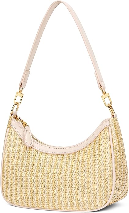 Shoulder Bag for Women Cute Hobo Purses and Handbags Retro Clutch Underarm Purse | Cute, Beige