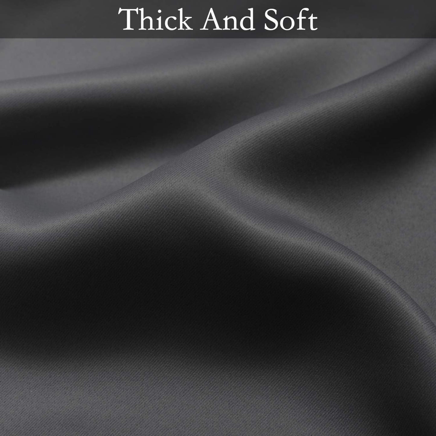 Ombre Room Darkening Curtains for Bedroom,  Light Blocking Thermal Insulated Grommet Window Curtain/Drapes for Living Room,2 Panels,Black&White