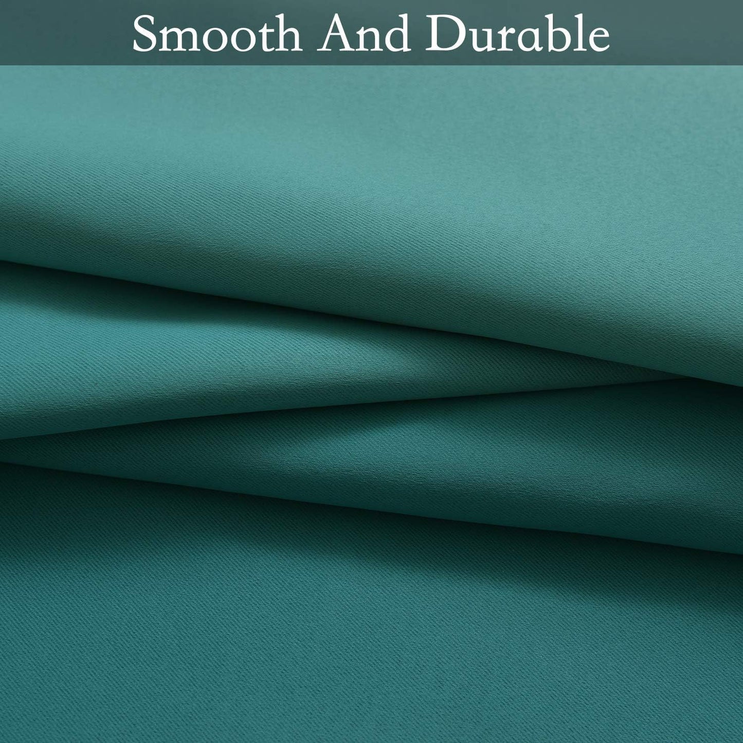 Ombre Room Darkening Curtains for Bedroom,  Light Blocking Thermal Insulated Grommet Window Curtain/Drapes for Living Room,2 Panels,White&Green