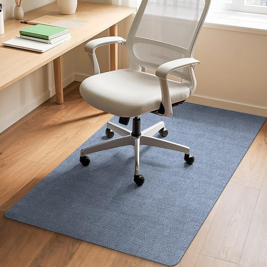 Office Chair Mat for Hardwood and Tile Floor, Computer Desk Chair Mats, Anti-Slip Mat for Rolling Chair, Large Floor Protector for Home Office, Light Grey