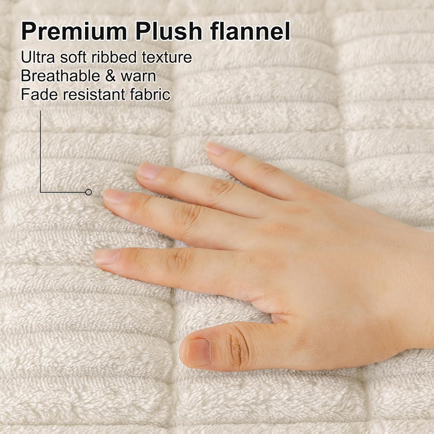 Couch Cover for Dogs Washable, Non Slip Fuzzy Pet Couch Covers for 3 Cushion Sofa Pet Friendly, Thick Soft Sofa Slipcovers Cushion Protector, White