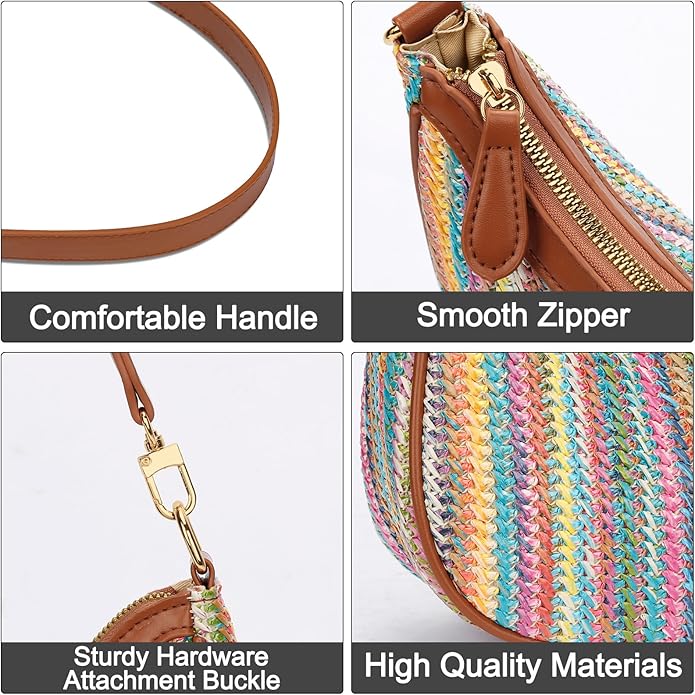 Shoulder Bag for Women Cute Hobo Purses and Handbags Retro Clutch Underarm Purse | Cute, Colorful