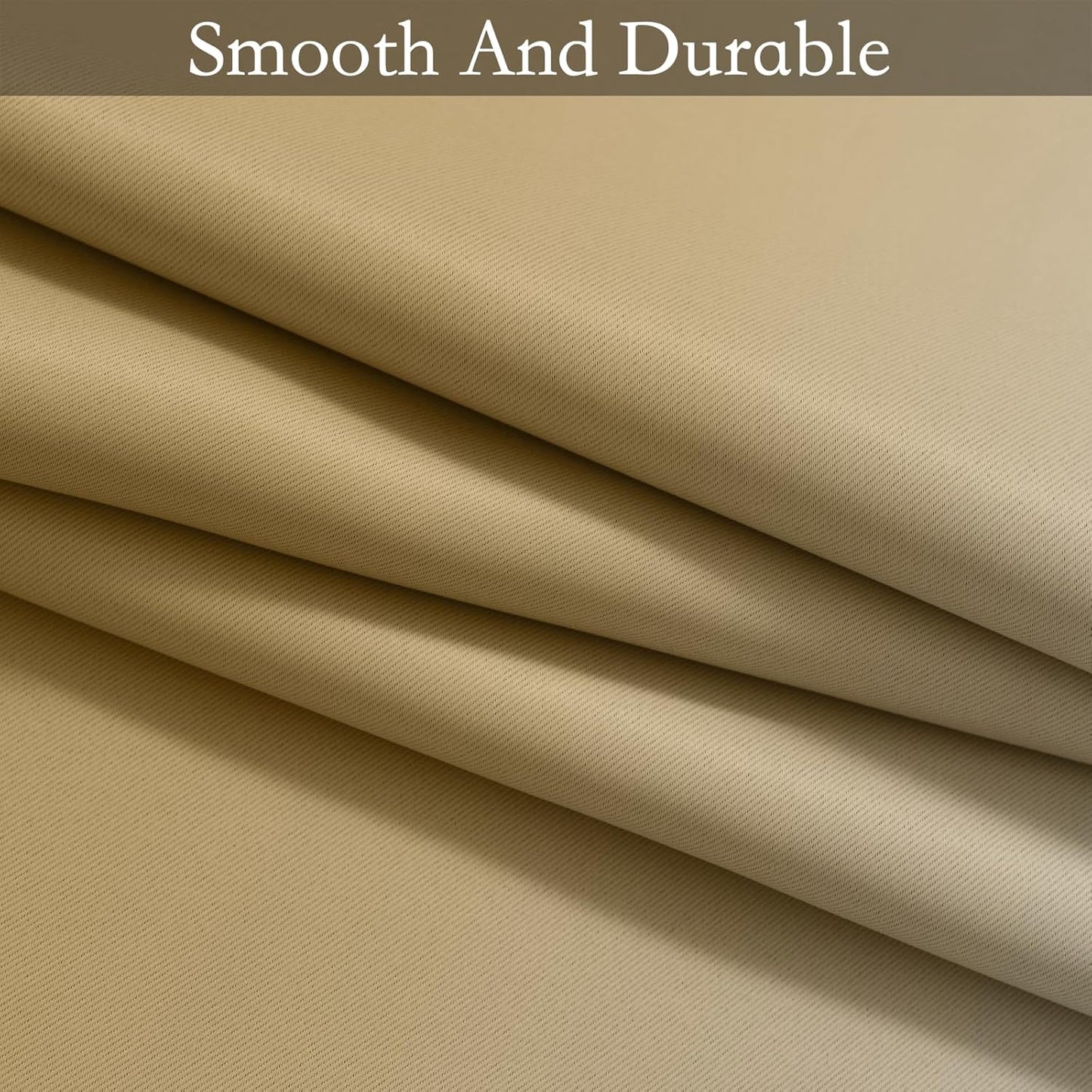 Ombre Room Darkening Curtains for Bedroom, Light Blocking Thermal Insulated Grommet Window Curtain/Drapes for Living Room,2 Panels,Yellow&White
