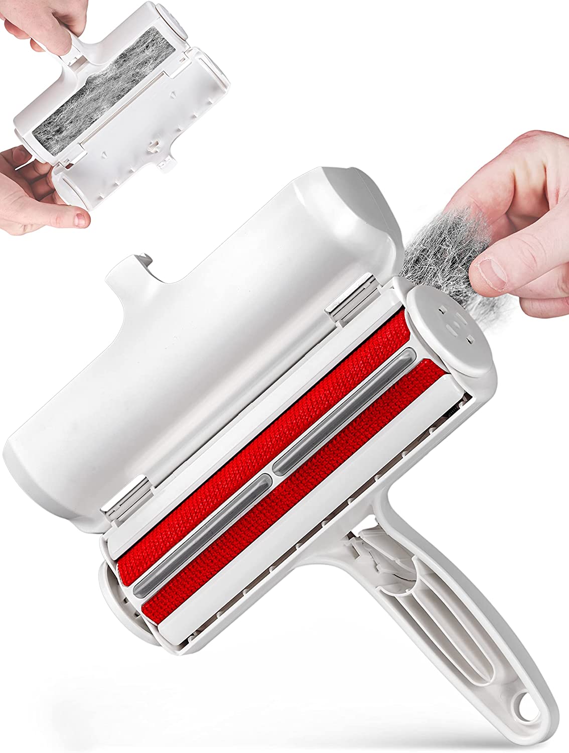 Reusable Cat and Dog Hair Collector for Furniture, Couch, Carpet, Car Seats or Bedding - Portable, Multi-Surface Lint Roller and Fur Removal Tool