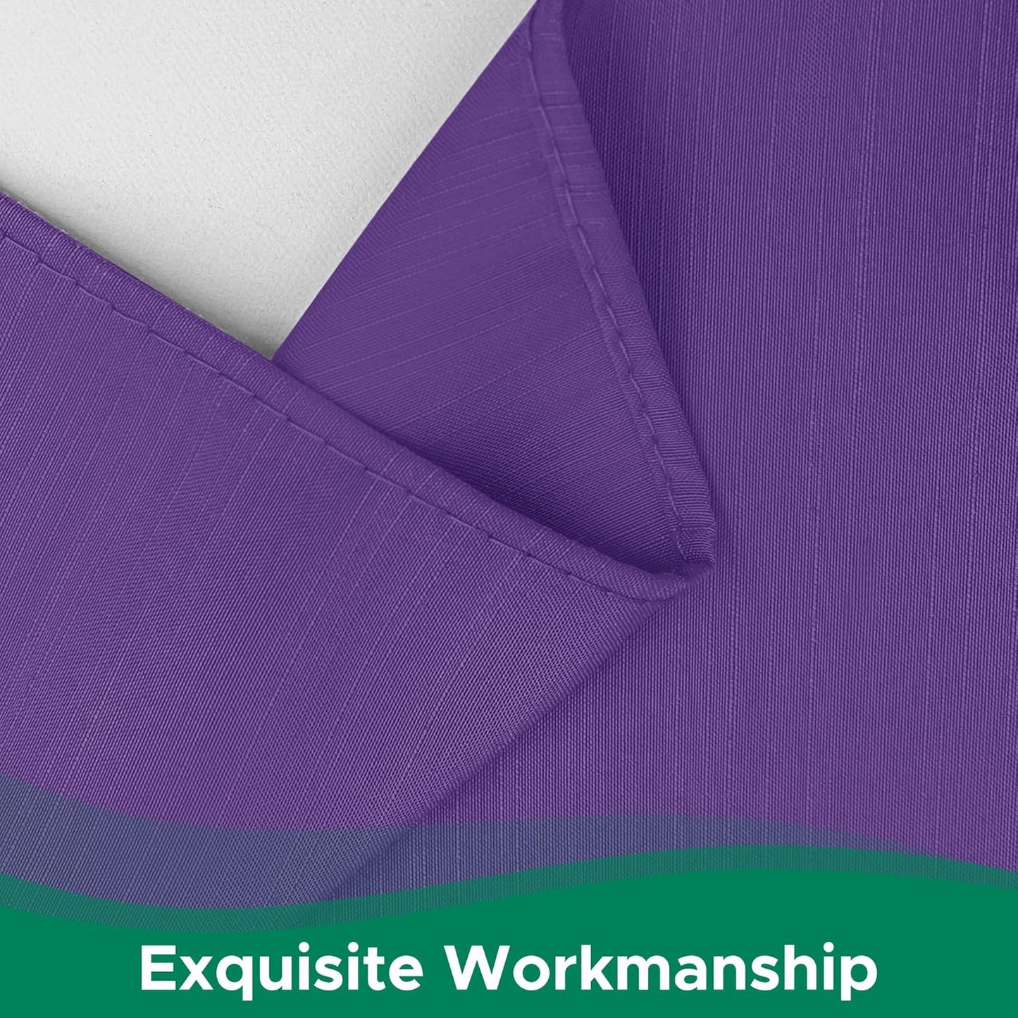 Wrap Around Bed Skirts  15" Drop, Aqua Adjustable Elastic Dust Ruffles Easy Fit Wrinkle & Fade Resistant  Machine Washable ,Purple