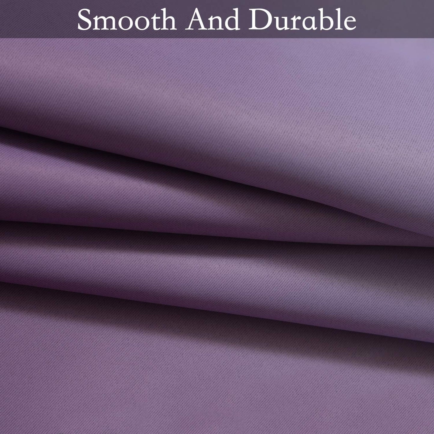 Ombre Room Darkening Curtains for Bedroom,  Light Blocking Thermal Insulated Grommet Window Curtain/Drapes for Living Room,2 Panels,Purple&White