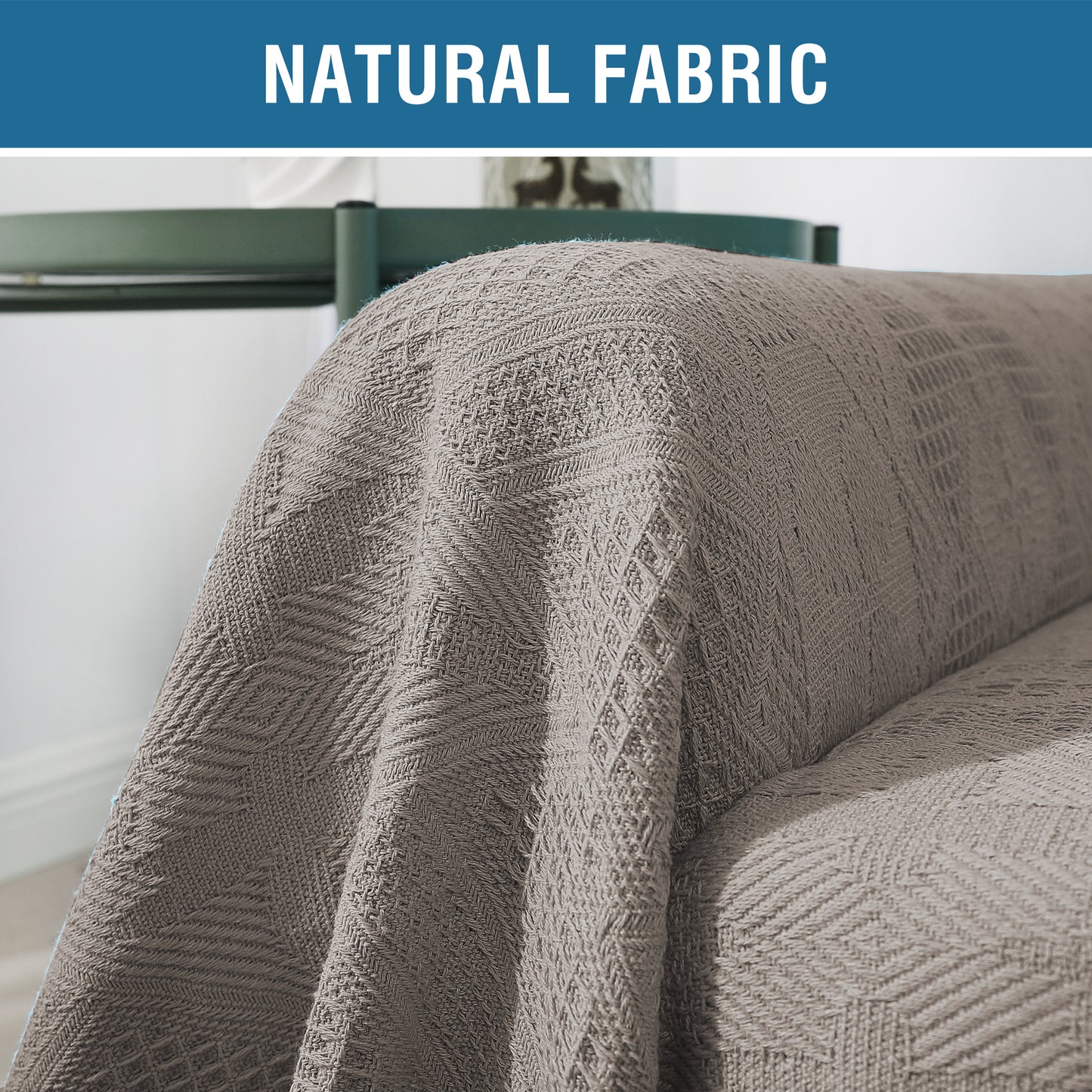 Sofa Cover, Couch Slipcovers for 1/2/3/4 Seater, Taupe