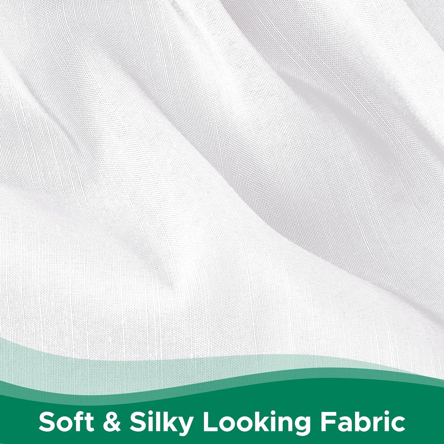 Wrap Around Bed Skirts  15" Drop, Aqua Adjustable Elastic Dust Ruffles Easy Fit Wrinkle & Fade Resistant  Machine Washable ,White