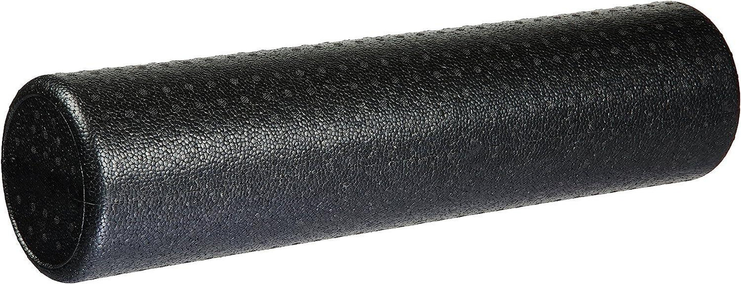 High-Density Round Foam Roller for Exercise, Massage, Muscle Recovery,Black