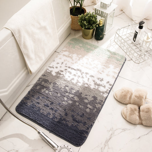 Bathroom Mats Non-Slip Rug Soft Bathroom Floor Mat for Entrance Green Bath Rug,Green