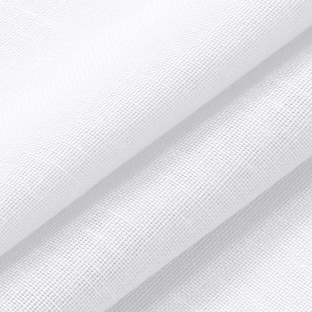 Natural Linen Sheer Curtains 2 Panels, Grommet Semitransparent Semi-Sheer Soft Comfort Privacy Drapes, White