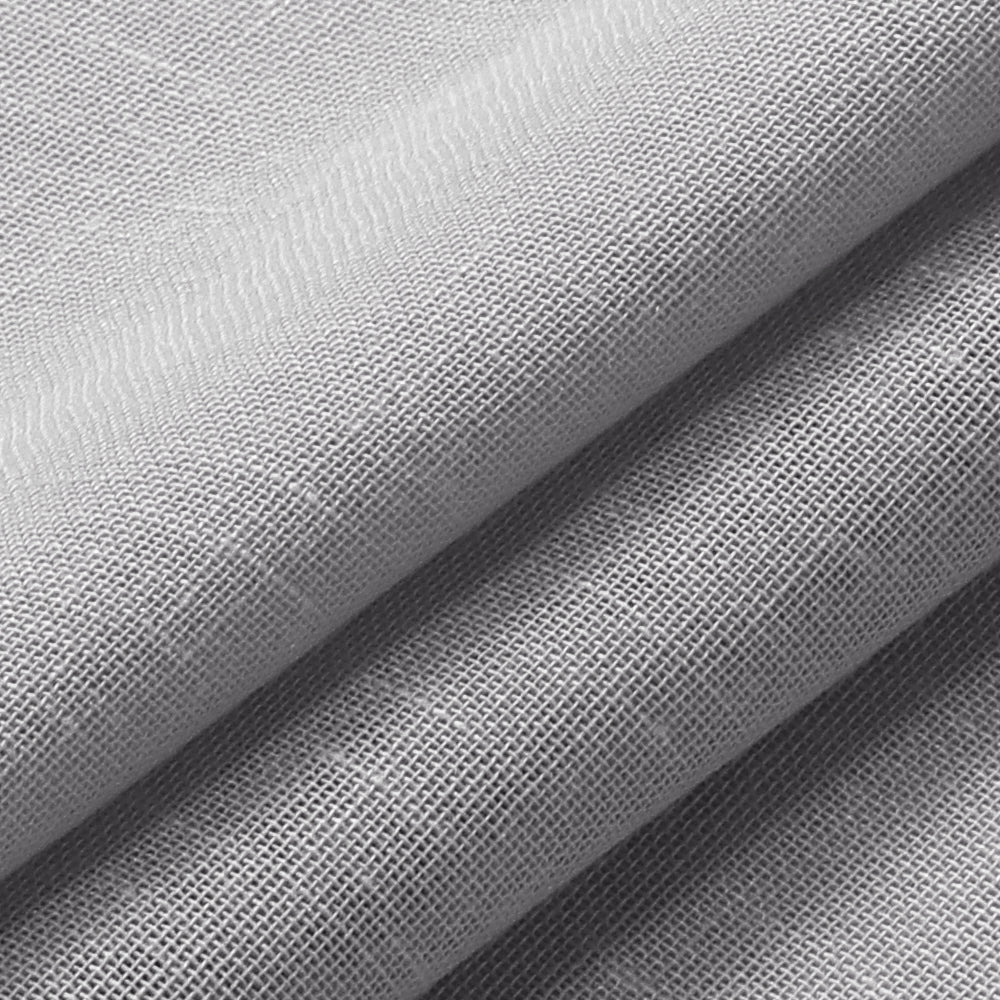 Natural Linen Sheer Curtains 2 Panels, Grommet Semitransparent Semi-Sheer Soft Comfort Privacy Drapes,Grey