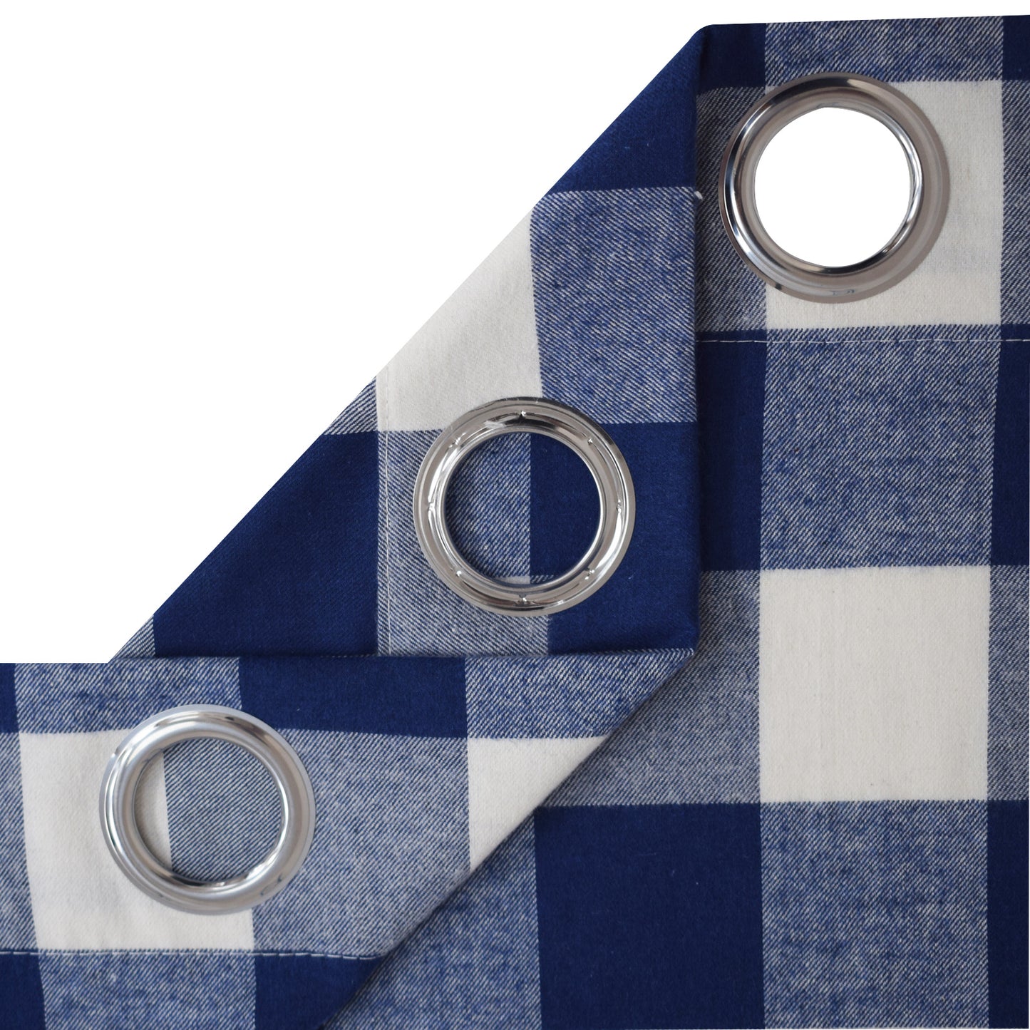 Outdoor Curtains for Patio Waterproof, Blue and White