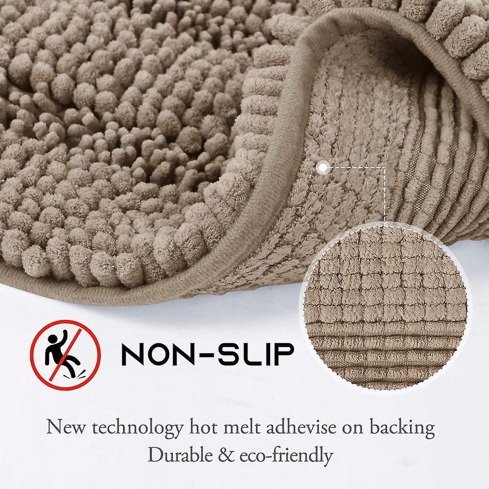 Taupe bathroom rugs, contour rug sets (50x80cm&50x50cm-U Shaped)