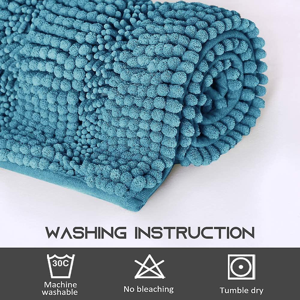 Turquoise bathroom rugs, contour rug sets (50x80cm&50x50cm-U Shaped)
