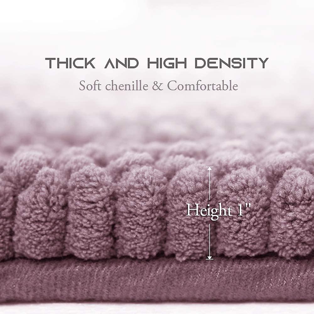 Mauve bathroom rug, extra thick indoor outdoor durable doormat for front door