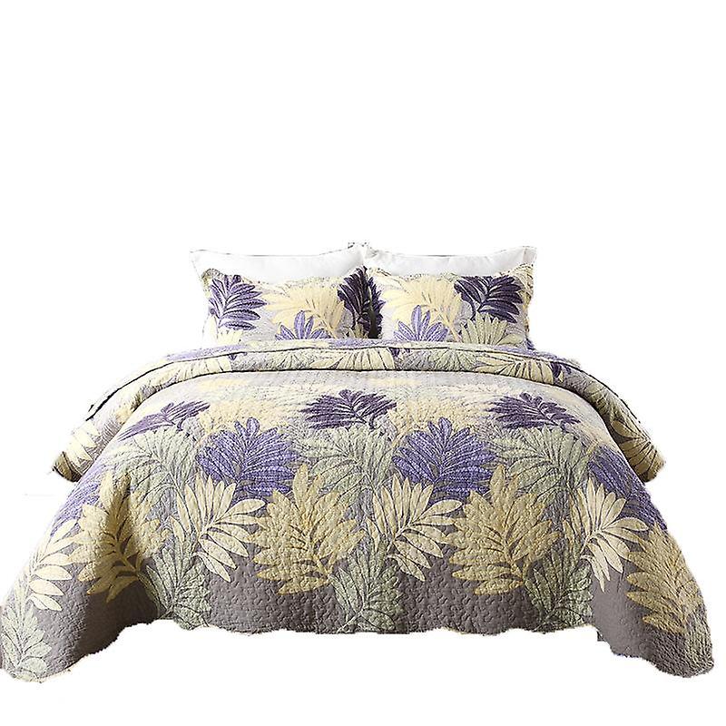 3 Piece reversible quilt bedding set（1 quilt plus 2 pillowcase）