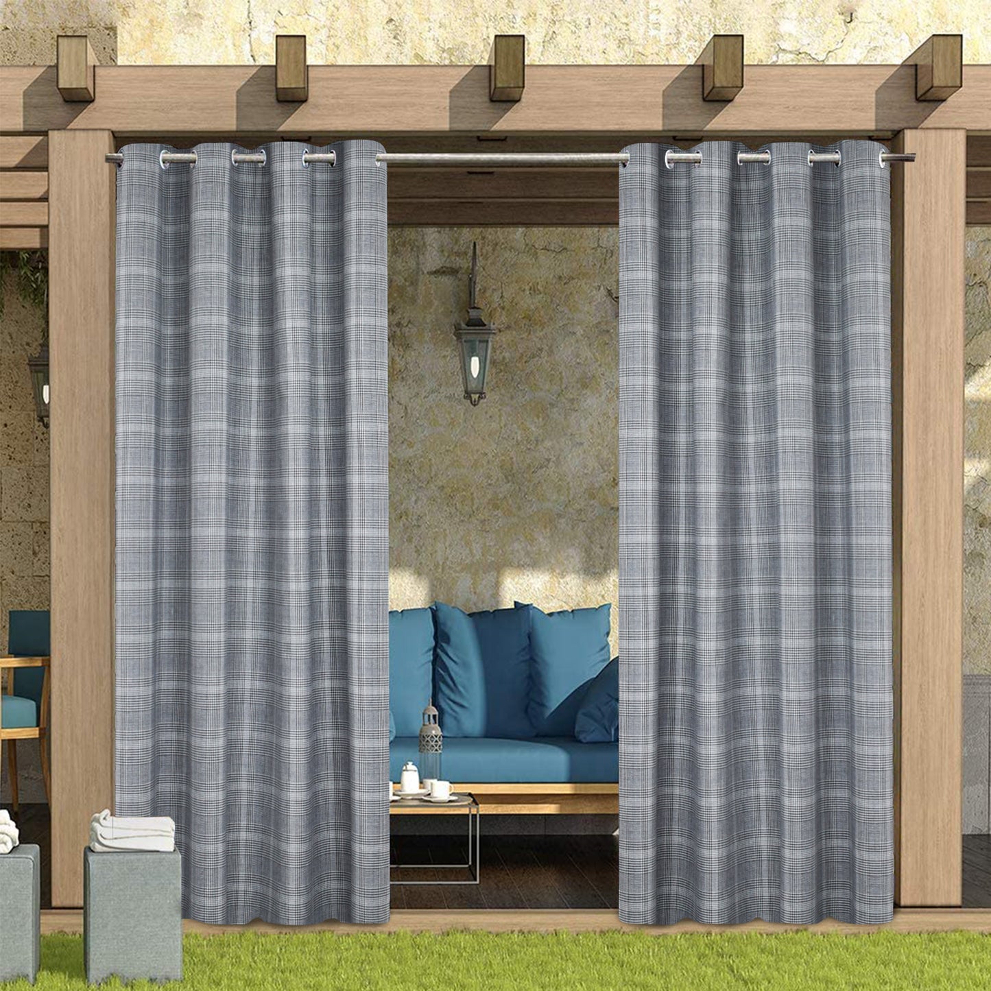 Outdoor Curtains for Patio Waterproof, Porch and Cabana