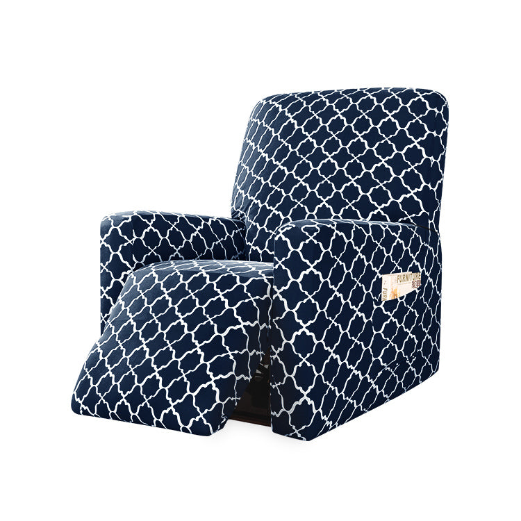 Stretch Recliner Sofa Cover Reclining Cover with Side Pocket for 1/2/3 Seater, Navy