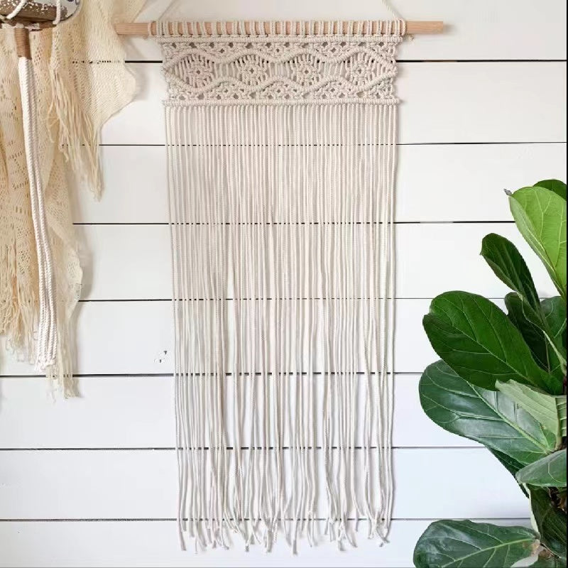 Wall Hanging Decor, Geometric Woven Tapestry Rack,Chic Cotton Handmade Bohemian Art