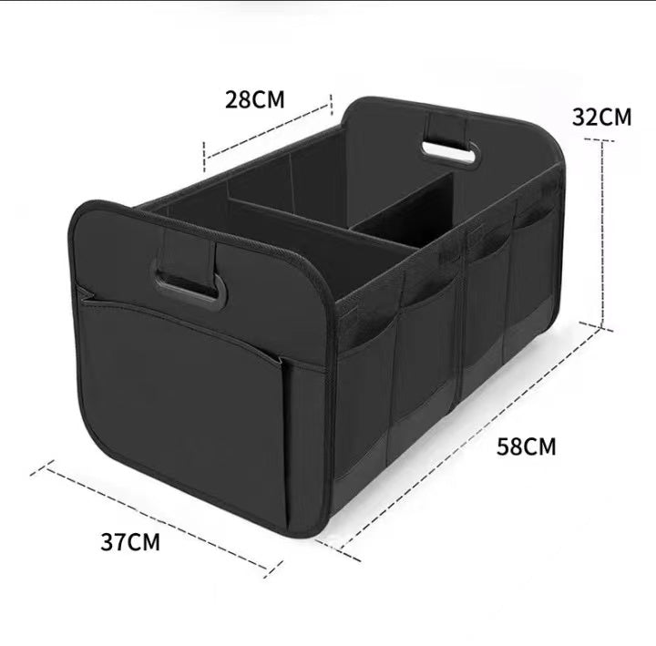 Auto Car Trunk Organizer - Collapsible,Storage  Adjustable ,Waterproof,Convenient- Car Accessories-Three grid