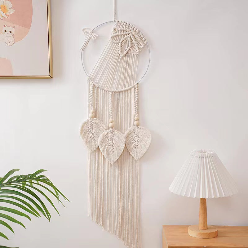 Wall Hanging Decor, Geometric Woven Tapestry Rack,Chic Cotton Handmade Bohemian Art