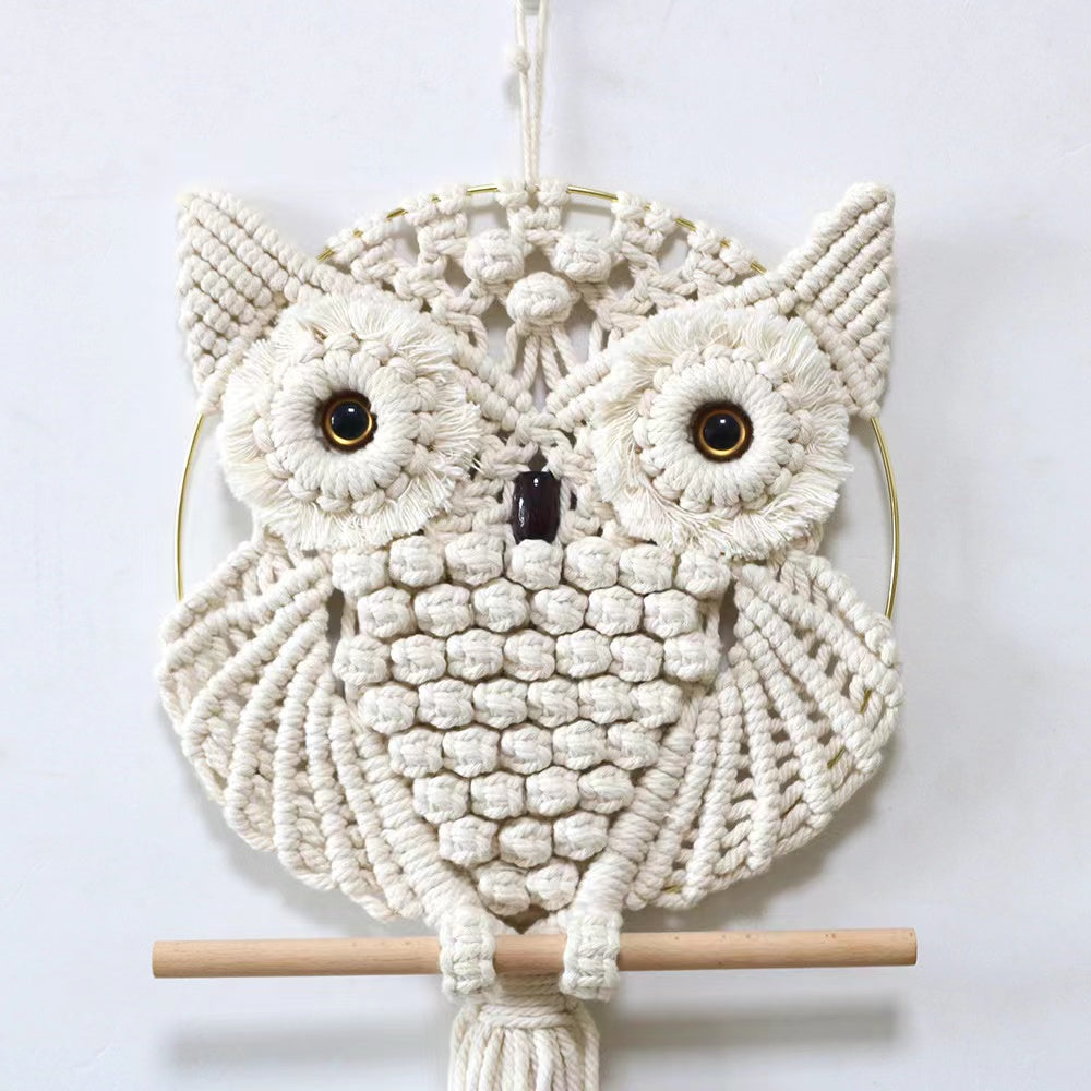 Wall Hanging Decor, Geometric Woven Tapestry Rack,Chic Cotton Handmade Bohemian Art