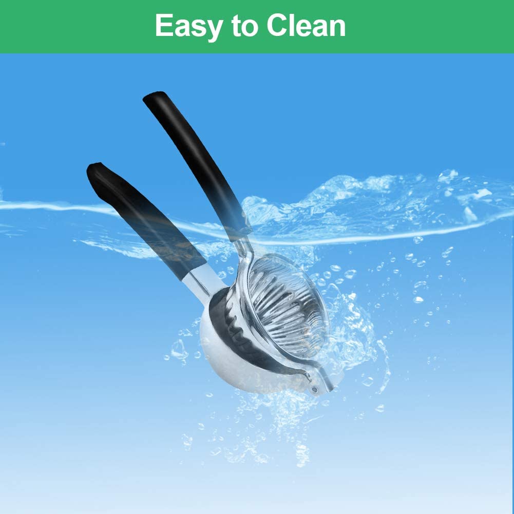 Lemon Squeezer Stainless Steel, Large Bowl Manual Citrus Press Juicer Squeezer Hand Lemon Lime Squeezer Tool
