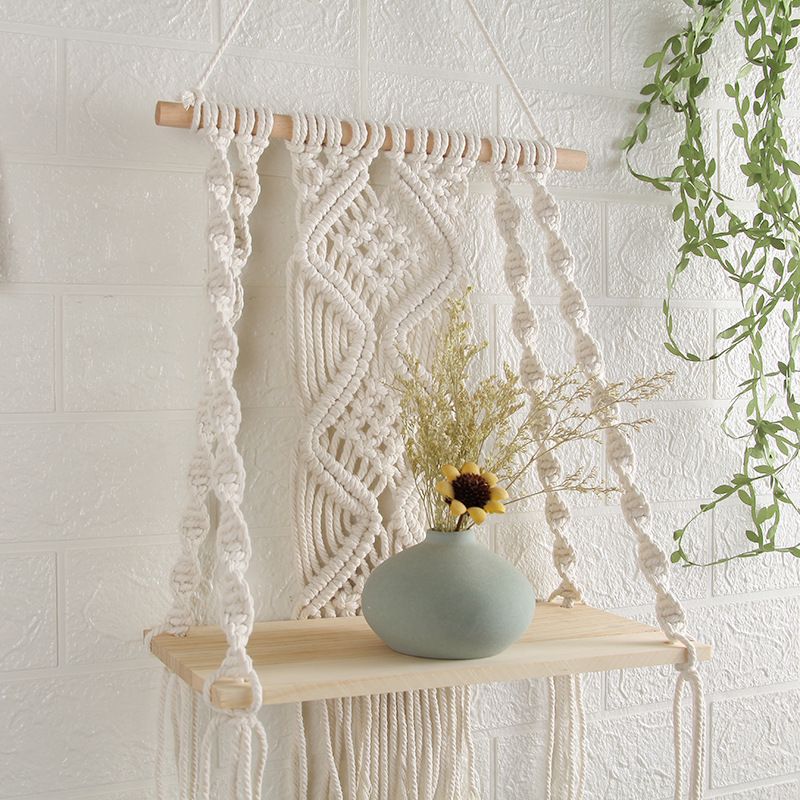 Wall Hanging Decor, Geometric Woven Tapestry Rack,Chic Cotton Handmade Bohemian Art