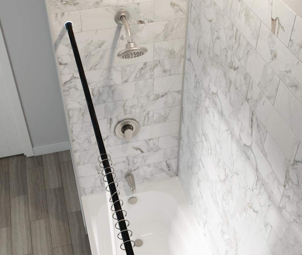 Room Divider Tension Curtain Rod-White