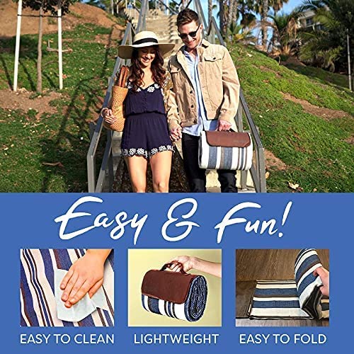 Picnic Outdoor Blanket Roll Up Blanket Beach Mat for Camping