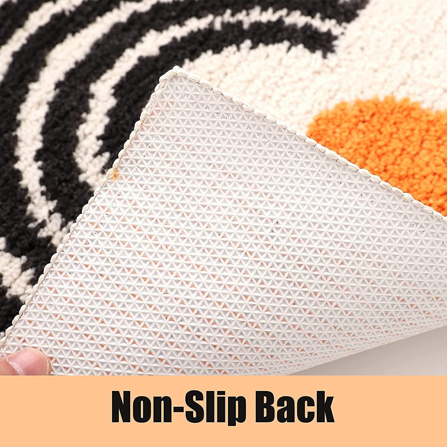 Bath Rugs Set of 2pcs  (45cm x 70cm&50cm x 80cm, Beige)