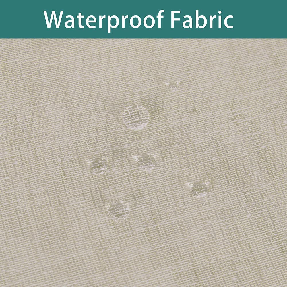Outdoor Curtain for Patio - 2 Panels Waterproof Tab Top Panels, Linen