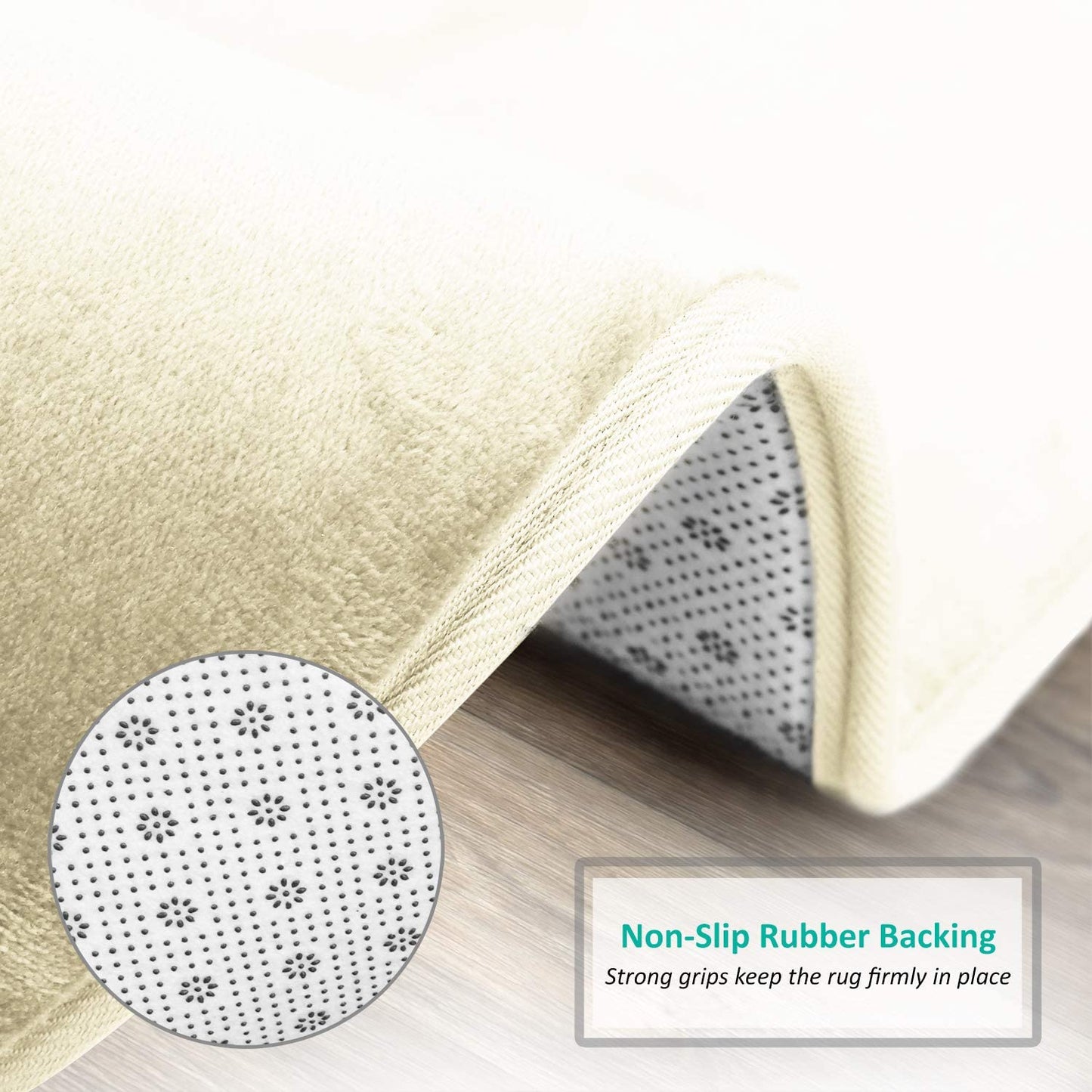 Bathroom Rugs Memory Foam Bath Mat Set for Bathroom, Non Slip Absorbent Velvet - Fast Drying –Bathroom Rug and Contour Rug Set 3 Piece - White
