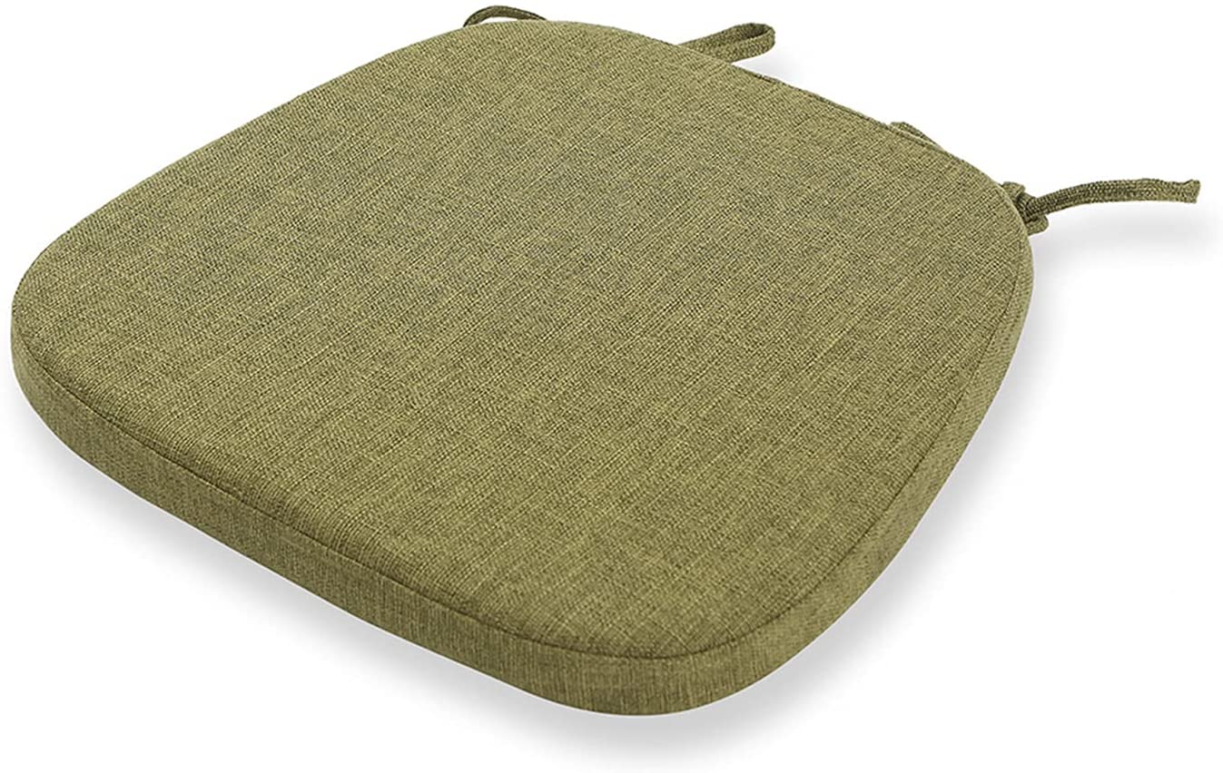 Chair Cushion with Ties for Dining Chairs (1/4/6/8 PCS, Green)