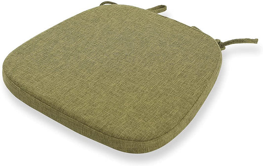 Chair Cushion with Ties for Dining Chairs (1/4/6/8 PCS, Green)