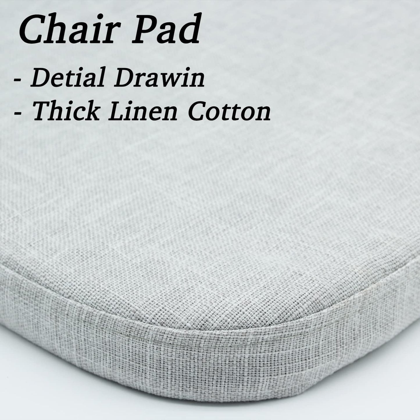 Chair Cushion with Ties for Dining Chairs (1/4/6/8 PCS, Dove)