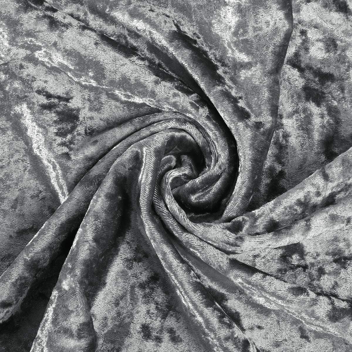 Stretch Chair Slipcover Crushed Velvet Covers 2/4/6/8 PCS, Grey