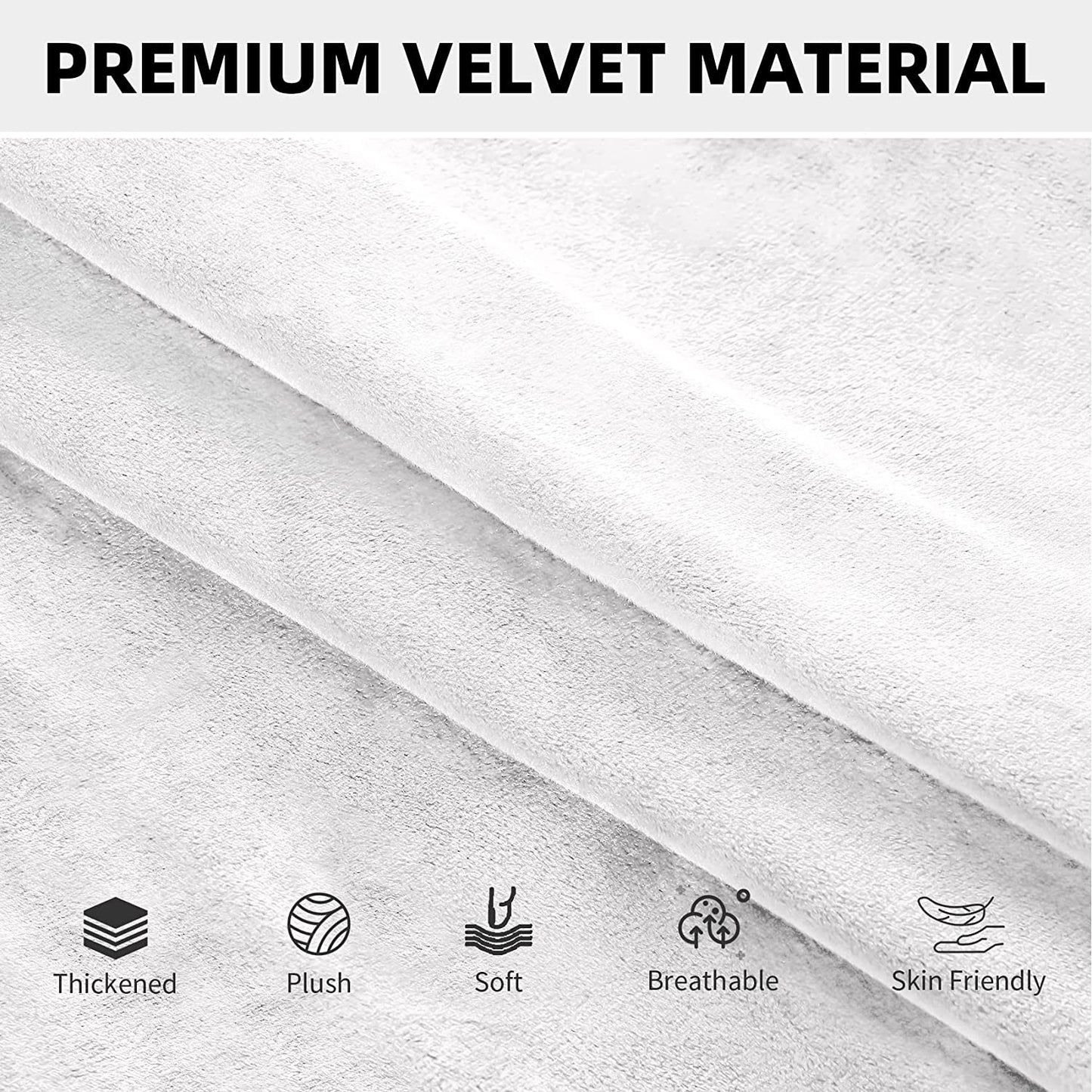 Armless Velvet Accent Chair Slipcover High Stretch Chair Covers with Elastic Bottom Removable Chair Slipcover Without Arms for Living Room Hotel, White