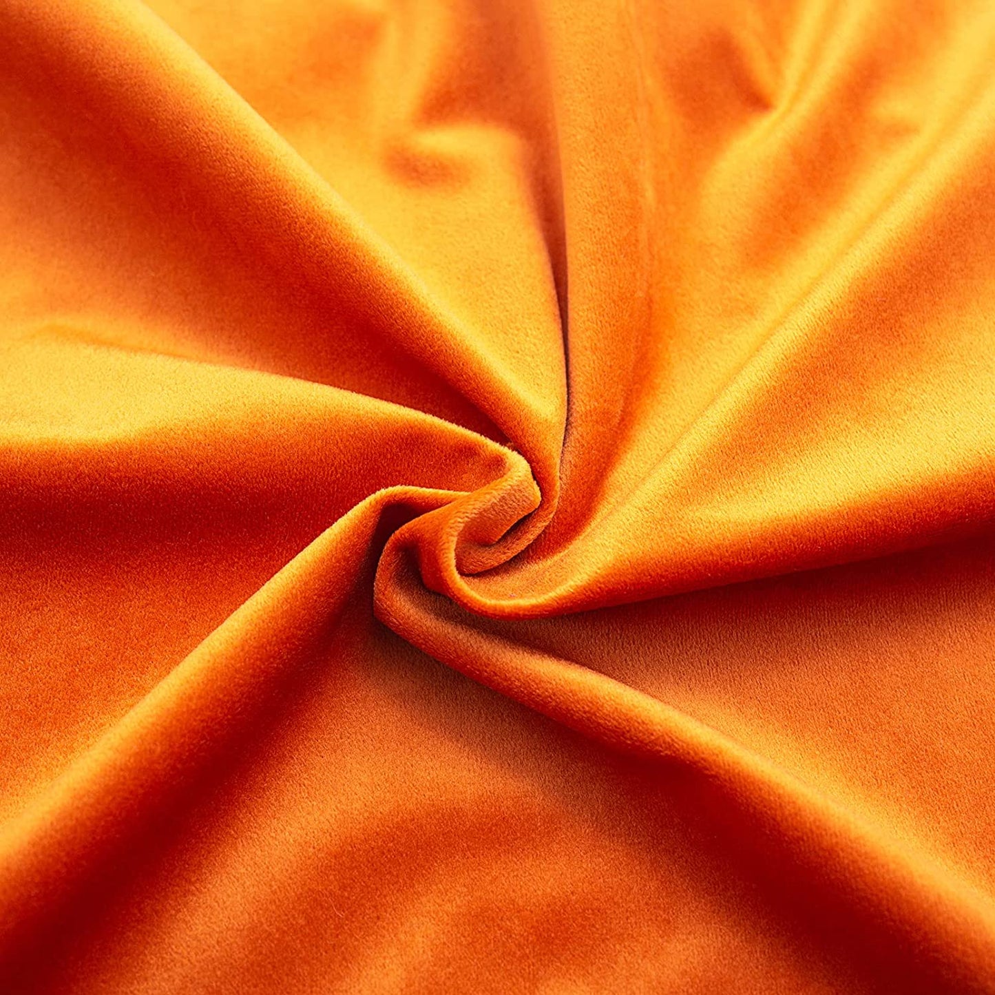 Pack of 2 Velvet Throw Pillow Covers with Ruffle, for Couch Sofa Living Room Decor(Inserts + Pillow Covers)-Orange